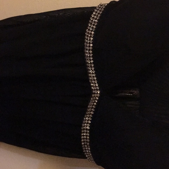 Victoria Secret Black Sheer Nighty w/Cristal Trim - Picture 3 of 4